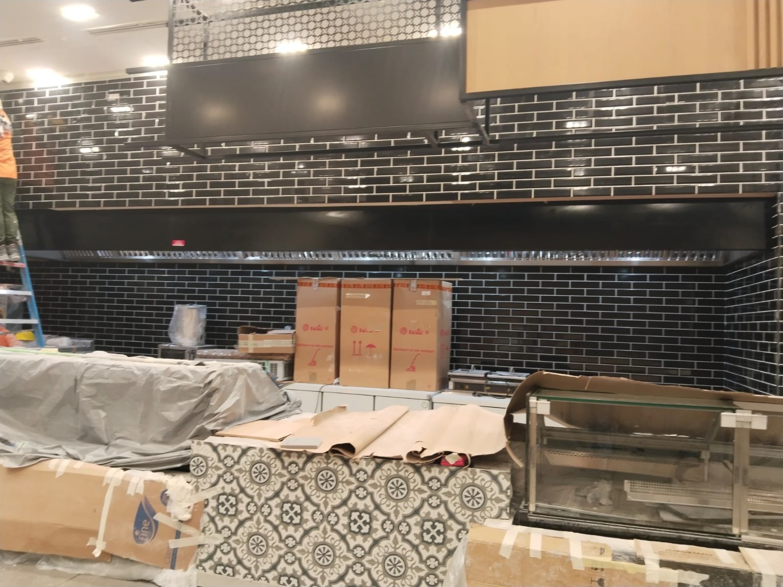 Powder Coated Kitchen Cladding