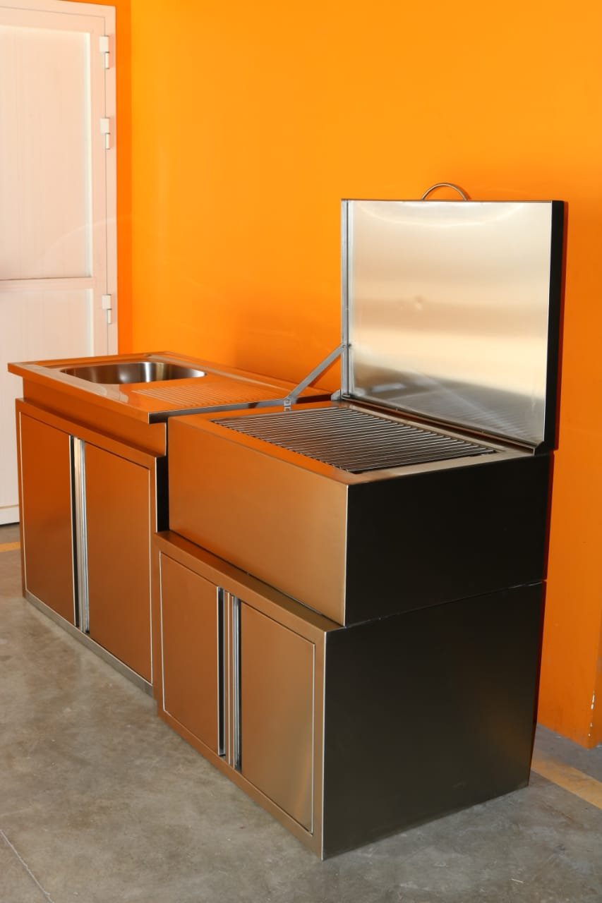 SS Sink with BBQ Unit
