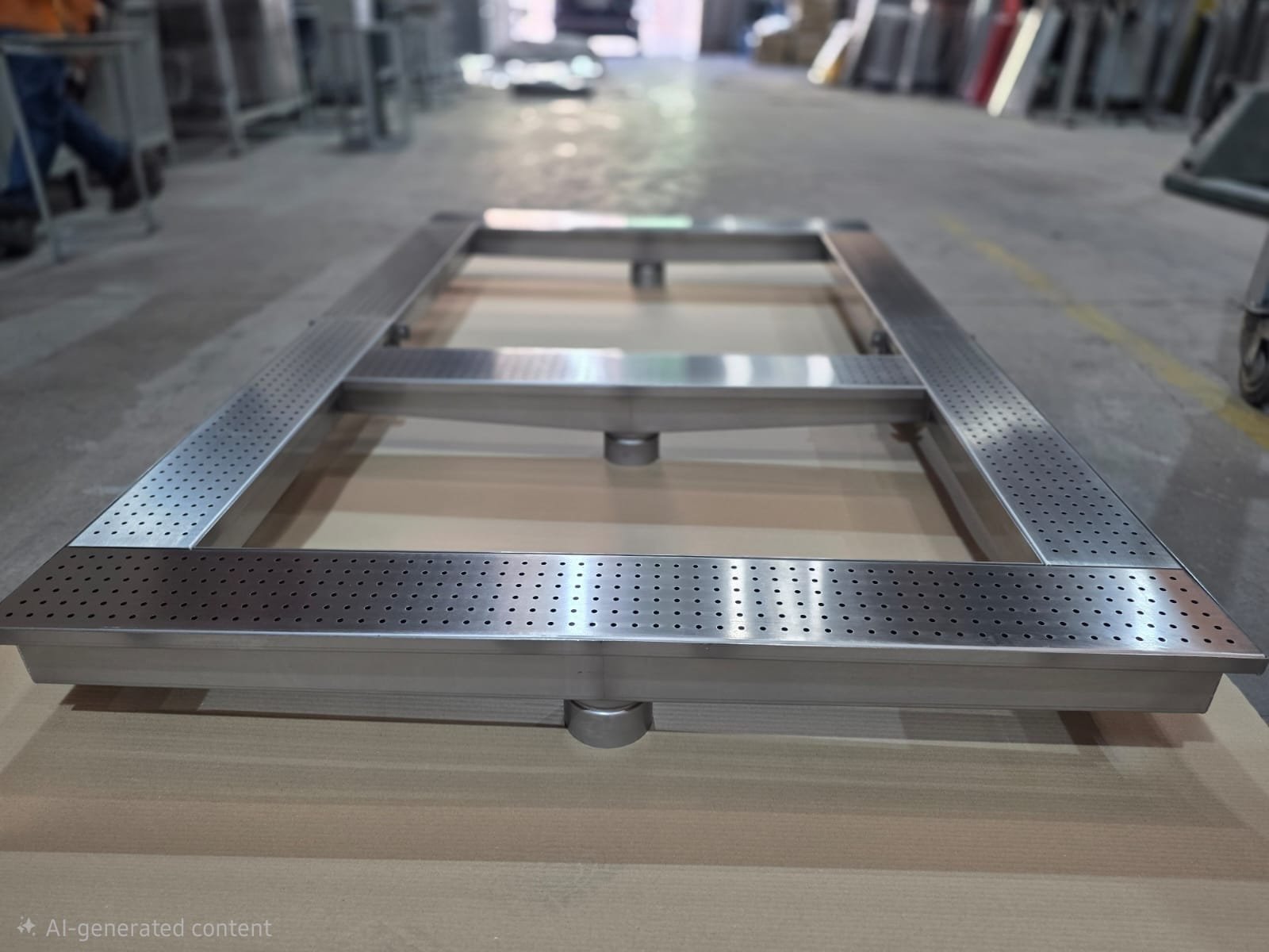 Channel with slot Grating